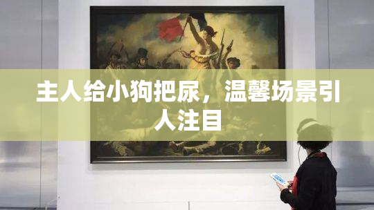 主人给小狗把尿，温馨场景引人注目