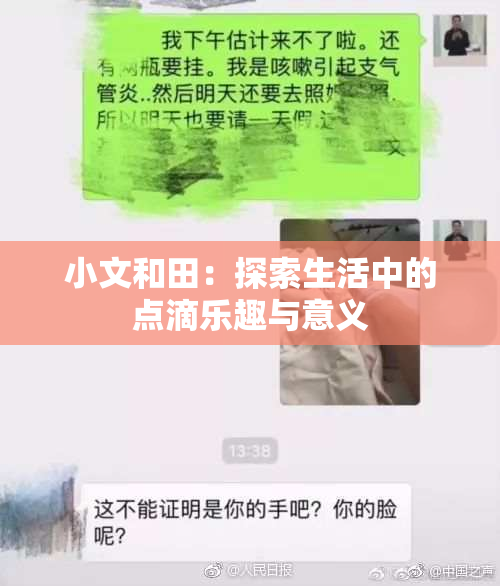 小文和田：探索生活中的点滴乐趣与意义