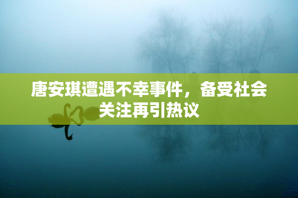 唐安琪遭遇不幸事件，备受社会关注再引热议