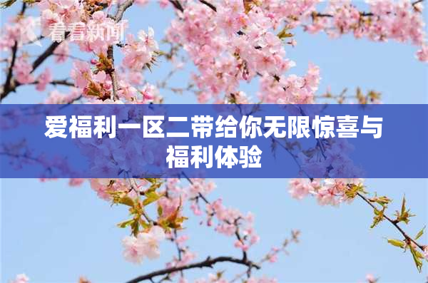 爱福利一区二带给你无限惊喜与福利体验