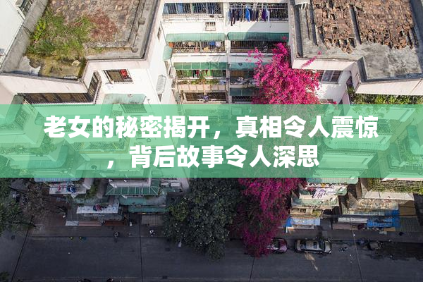 老女的秘密揭开，真相令人震惊，背后故事令人深思