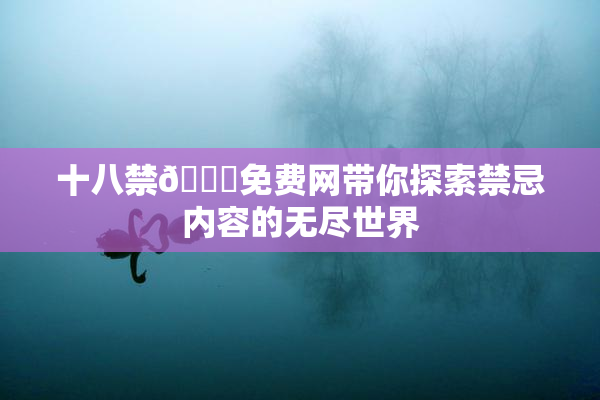 十八禁🔞免费网带你探索禁忌内容的无尽世界