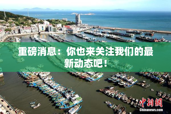 重磅消息：你也来关注我们的最新动态吧！
