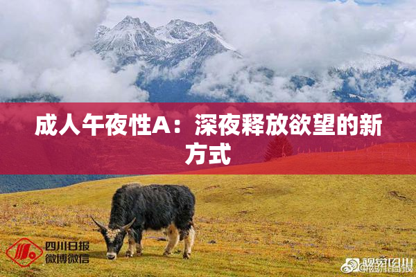 成人午夜性A：深夜释放欲望的新方式