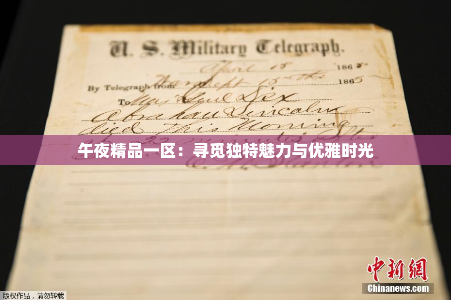 午夜精品一区：寻觅独特魅力与优雅时光