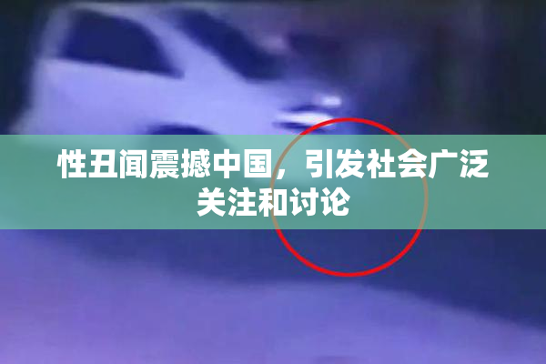 性丑闻震撼中国，引发社会广泛关注和讨论