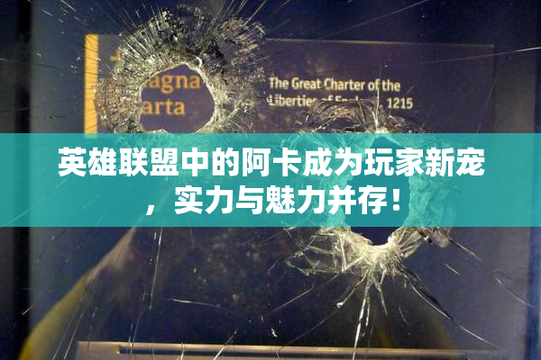 英雄联盟中的阿卡成为玩家新宠，实力与魅力并存！
