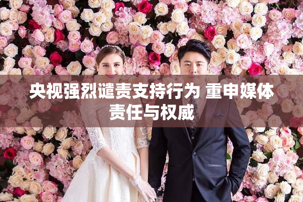 央视强烈谴责支持行为 重申媒体责任与权威