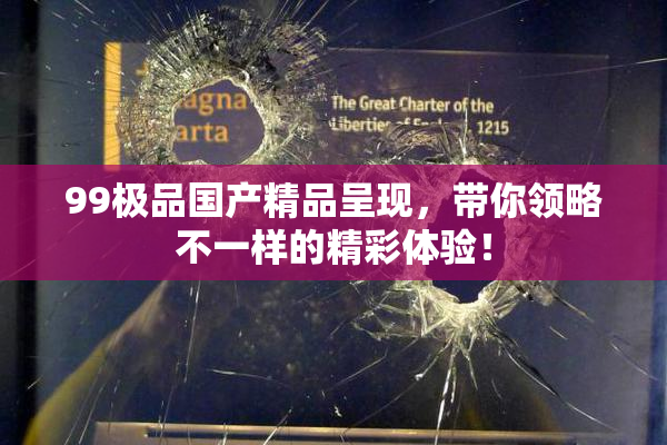 99极品国产精品呈现，带你领略不一样的精彩体验！