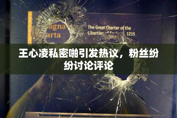 王心凌私密啪引发热议，粉丝纷纷讨论评论