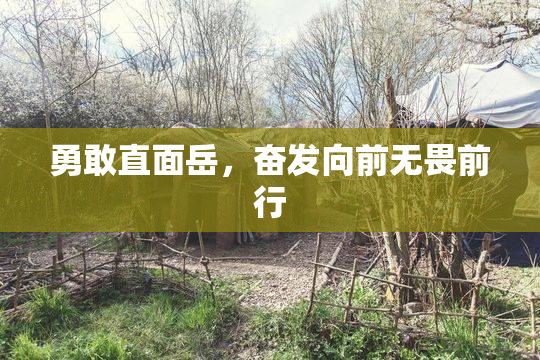 勇敢直面岳，奋发向前无畏前行