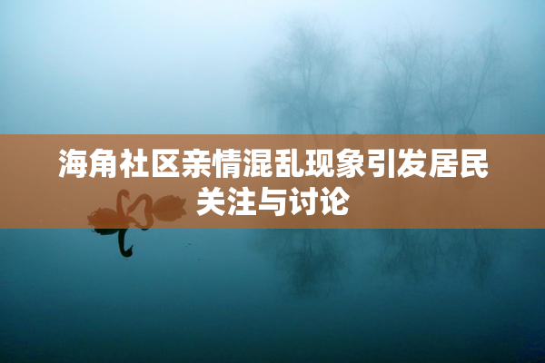 海角社区亲情混乱现象引发居民关注与讨论