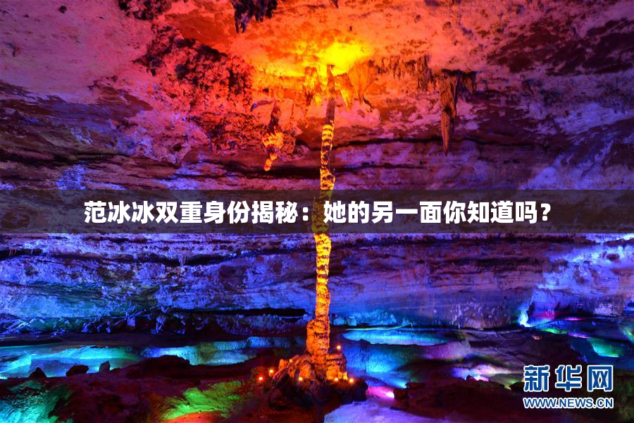 范冰冰双重身份揭秘：她的另一面你知道吗？