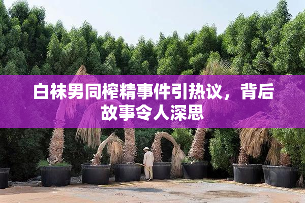 白袜男同榨精事件引热议，背后故事令人深思