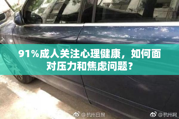 91%成人关注心理健康，如何面对压力和焦虑问题？
