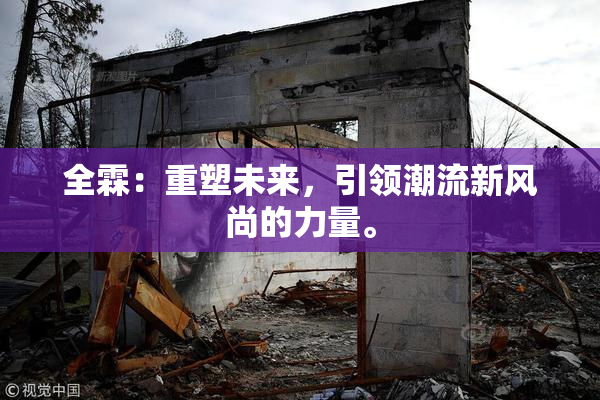 全霖：重塑未来，引领潮流新风尚的力量。