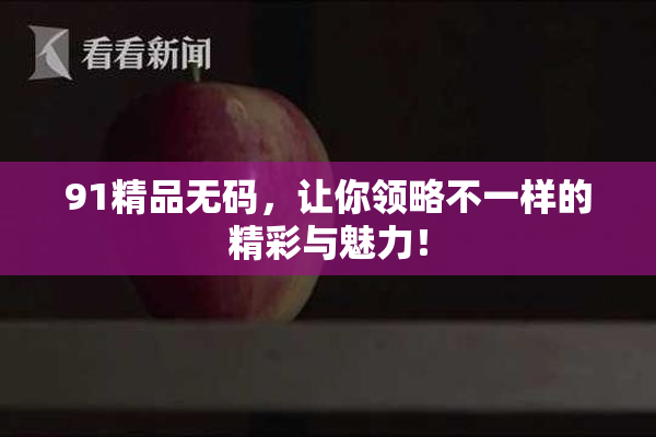 91精品无码，让你领略不一样的精彩与魅力！