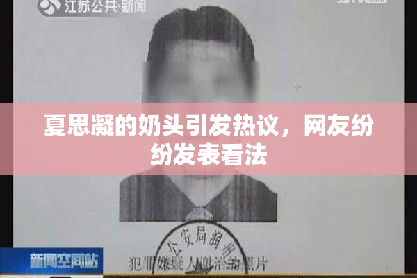 夏思凝的奶头引发热议，网友纷纷发表看法