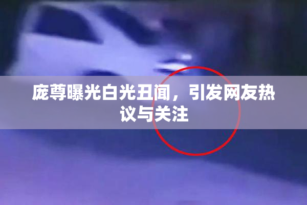 庞尊曝光白光丑闻，引发网友热议与关注