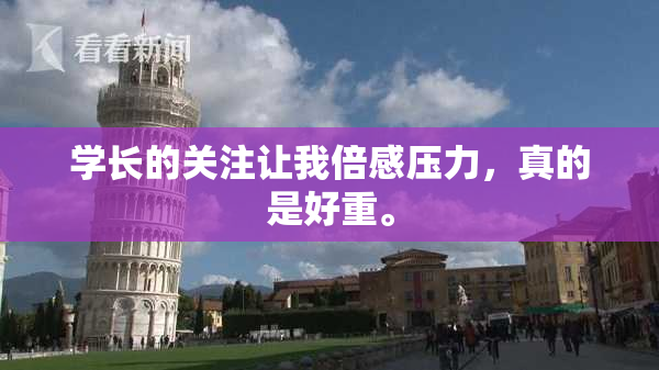 学长的关注让我倍感压力，真的是好重。