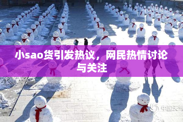 小sao货引发热议，网民热情讨论与关注