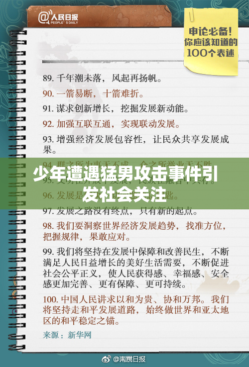 少年遭遇猛男攻击事件引发社会关注