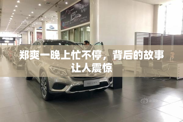 郑爽一晚上忙不停，背后的故事让人震惊