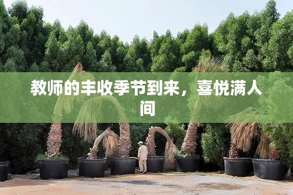 教师的丰收季节到来，喜悦满人间