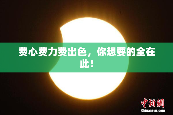 费心费力费出色，你想要的全在此！
