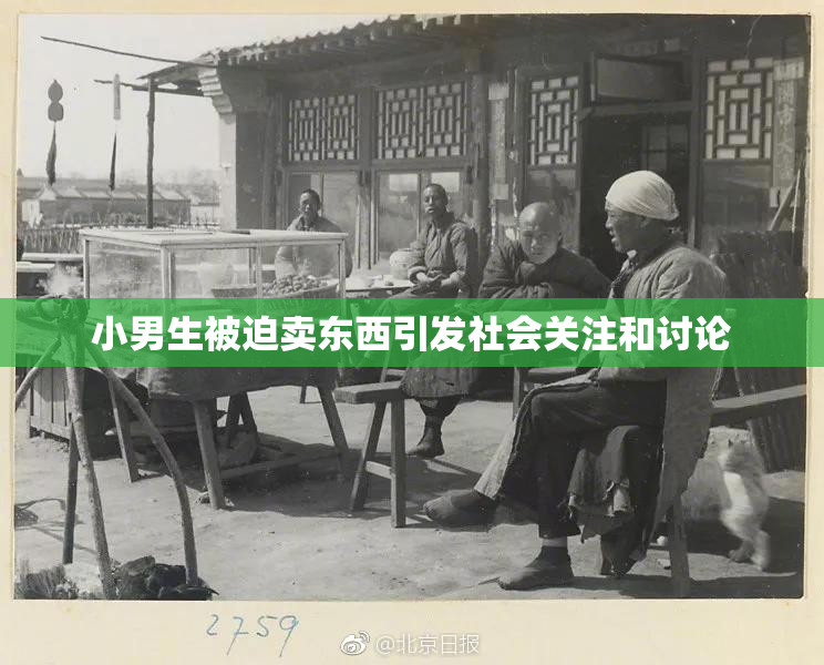 小男生被迫卖东西引发社会关注和讨论