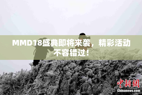 MMD18盛典即将来袭，精彩活动不容错过！