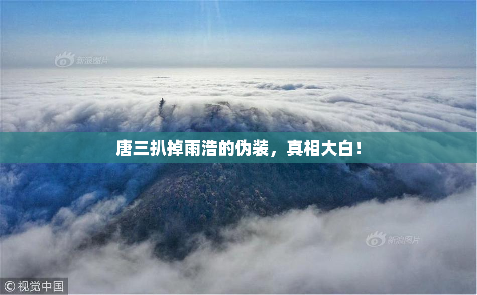 唐三扒掉雨浩的伪装，真相大白！