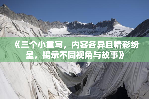 《三个小重写，内容各异且精彩纷呈，揭示不同视角与故事》