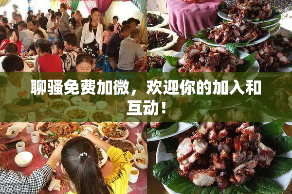 聊骚免费加微，欢迎你的加入和互动！