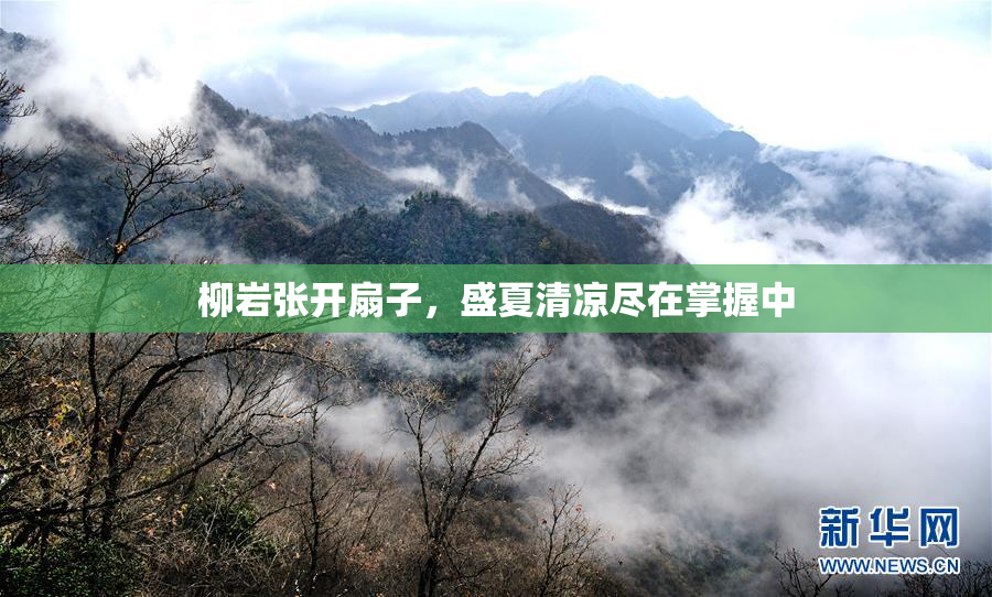 柳岩张开扇子，盛夏清凉尽在掌握中
