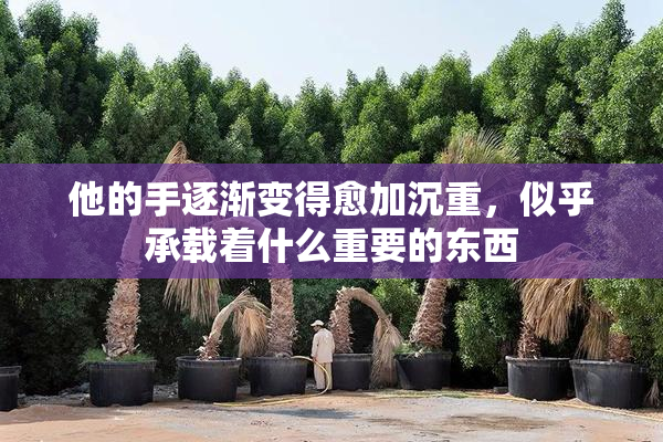 他的手逐渐变得愈加沉重，似乎承载着什么重要的东西