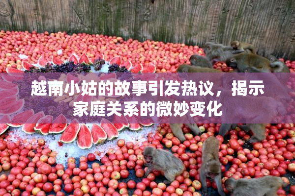 越南小姑的故事引发热议，揭示家庭关系的微妙变化