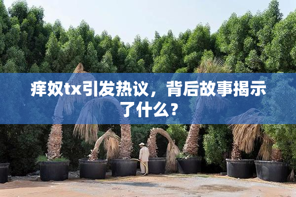 痒奴tx引发热议，背后故事揭示了什么？