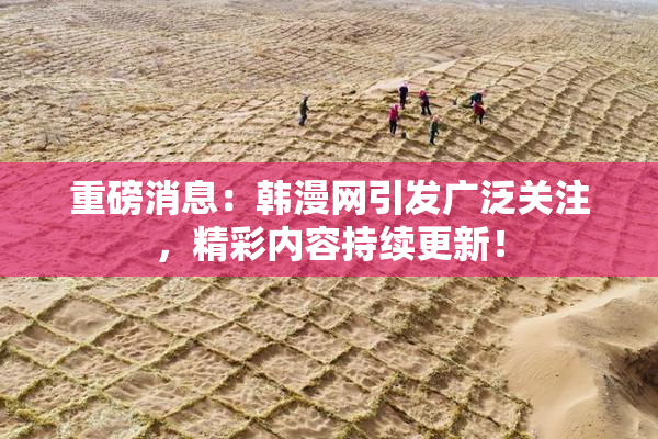 重磅消息：韩漫网引发广泛关注，精彩内容持续更新！
