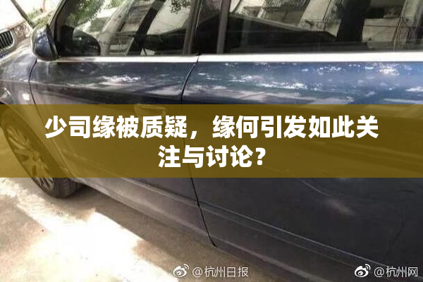 少司缘被质疑，缘何引发如此关注与讨论？