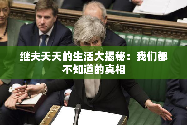 继夫天天的生活大揭秘：我们都不知道的真相