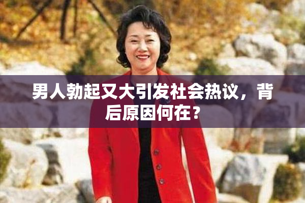 男人勃起又大引发社会热议，背后原因何在？