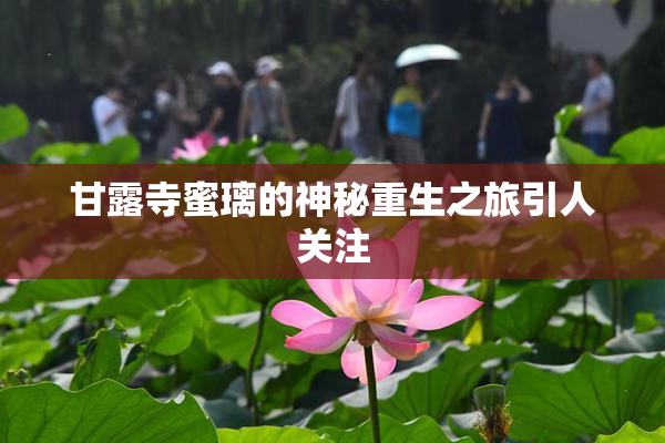 甘露寺蜜璃的神秘重生之旅引人关注
