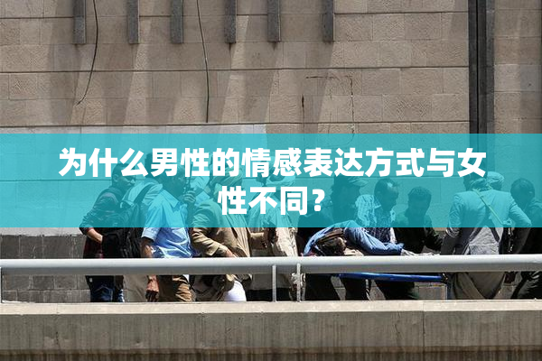 为什么男性的情感表达方式与女性不同？