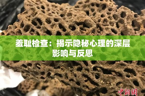 羞耻检查：揭示隐秘心理的深层影响与反思
