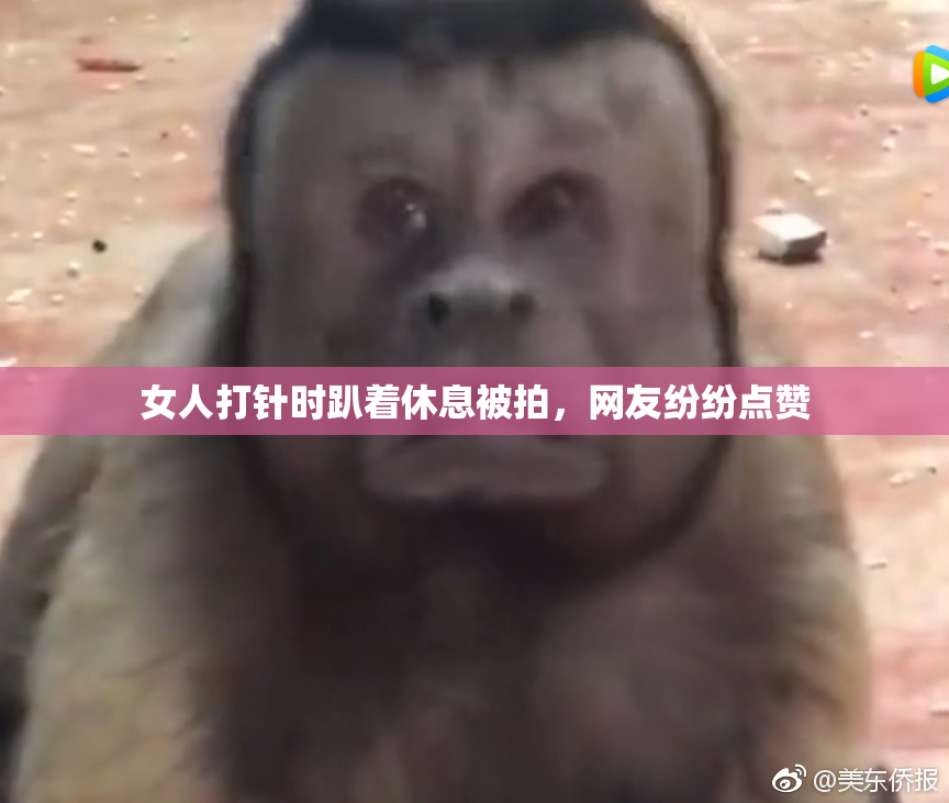 女人打针时趴着休息被拍，网友纷纷点赞