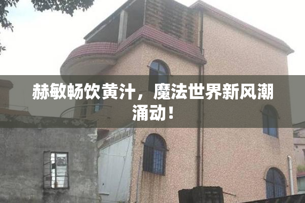 赫敏畅饮黄汁，魔法世界新风潮涌动！