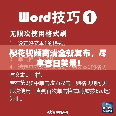 樱花视频高清全新发布，尽享春日美景！