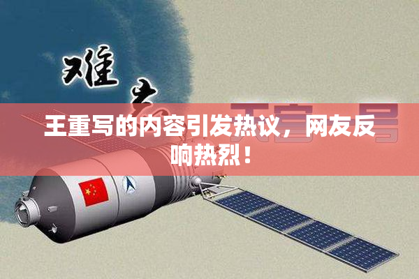王重写的内容引发热议，网友反响热烈！