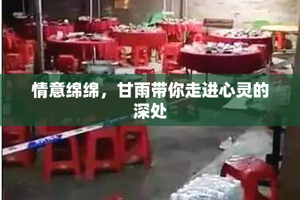 情意绵绵，甘雨带你走进心灵的深处